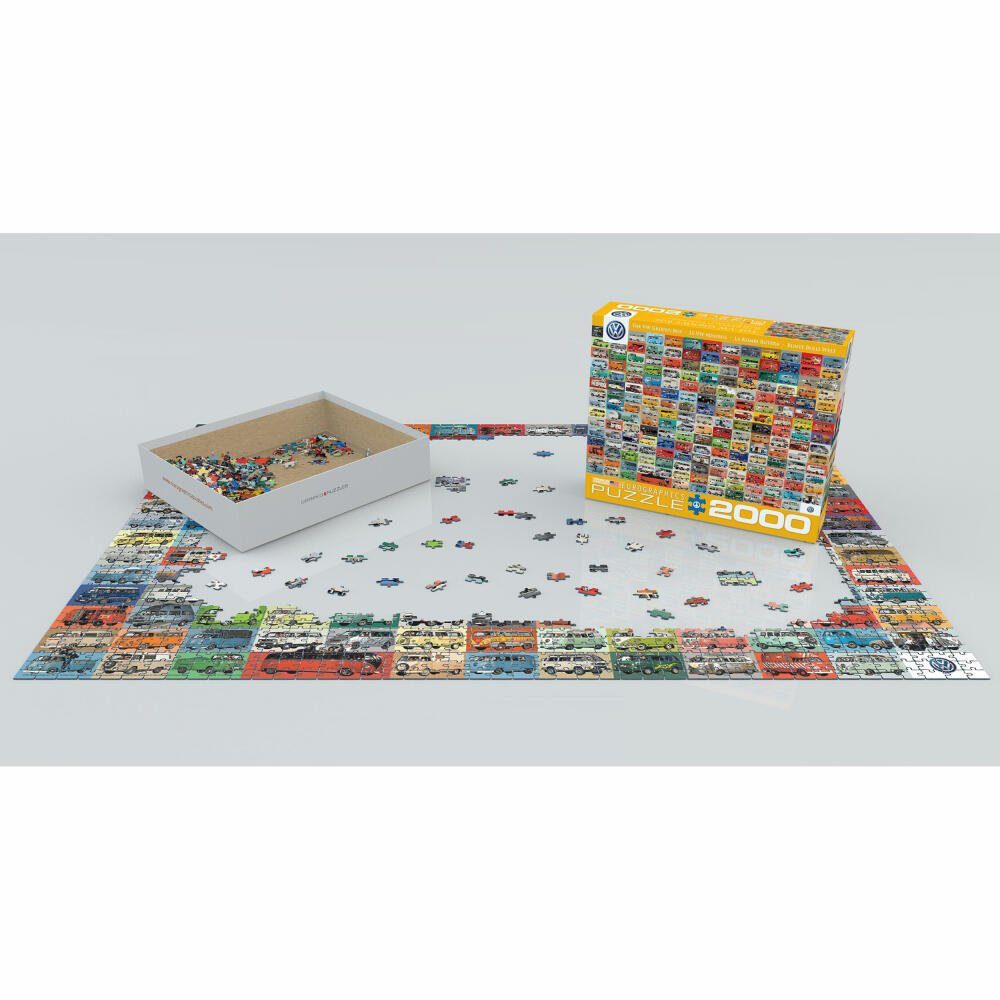 EUROGRAPHICS Puzzle VW Bulli Collage, Puzzleteile 2000