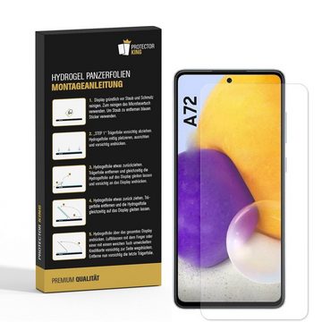 Protectorking Schutzfolie 6x Hydropanzerglas für Samsung Galaxy A72 HD KLAR FLEXIBLER Displaysch, (6-Stück), Displayschutzfolie, Panzer Schutz, NANO ANTI-SHOCK HD KLAR