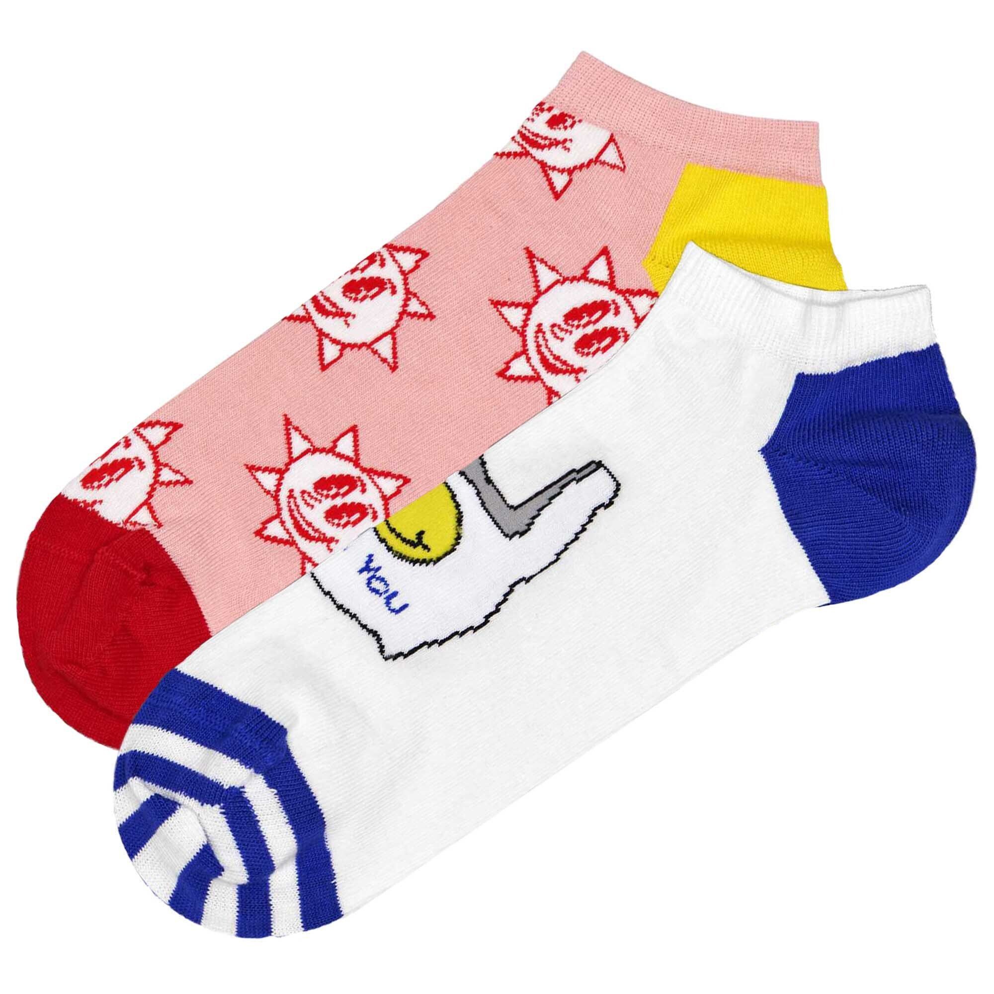 Happy Socks Sneakersocken Unisex Sneaker-Socken, - Socks 2er Low Pack