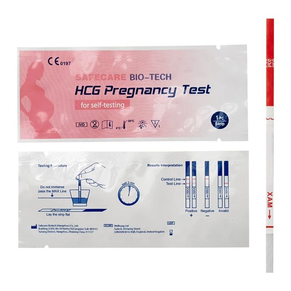 Schwangerschafts-Teststreifen SAFECARE Früh Schwangerschaftests SST - 99% Ergebnisse in 3-5 Minuten