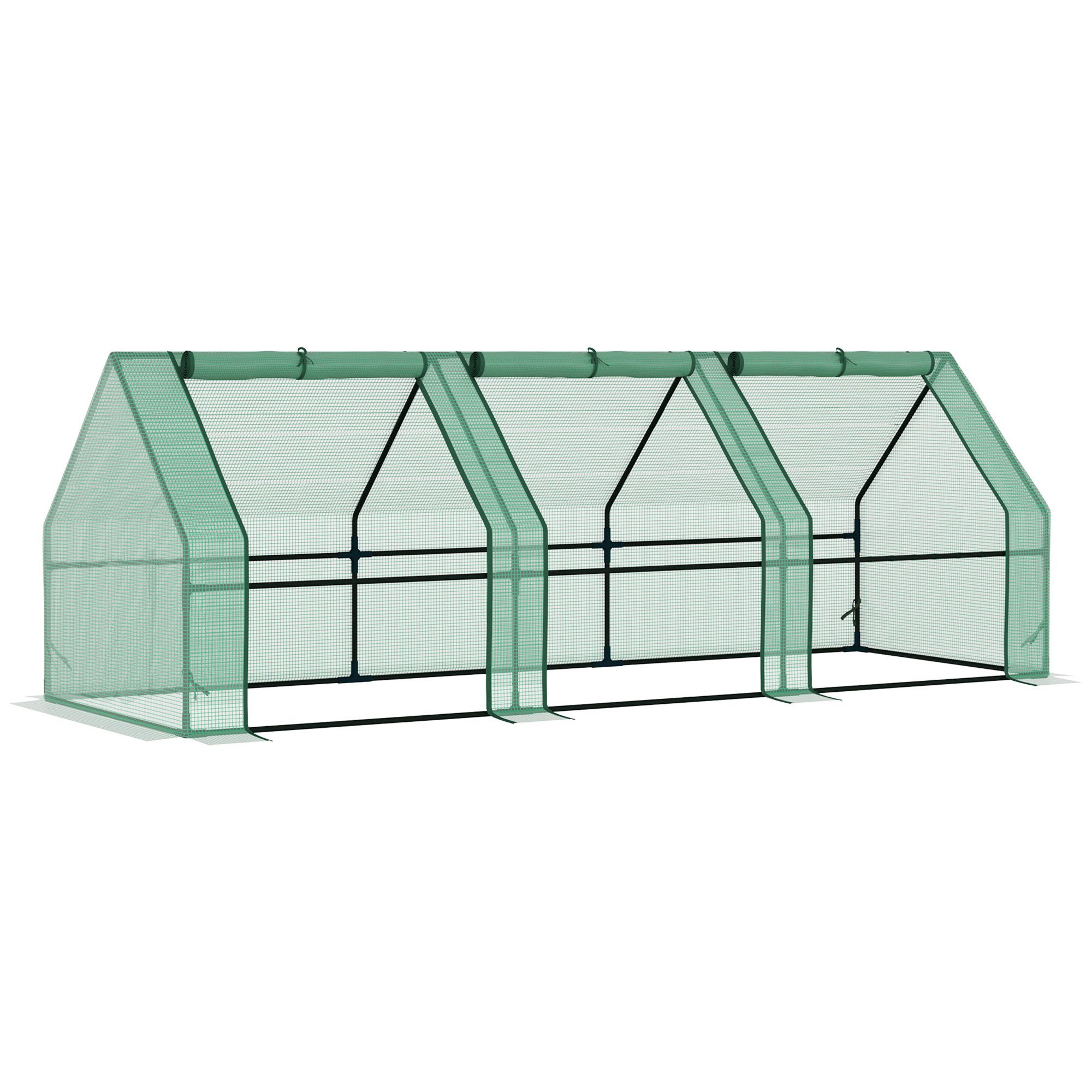 Outsunny Foliengewächshaus Mini Gewächshaus mit 3 günstig online kaufen