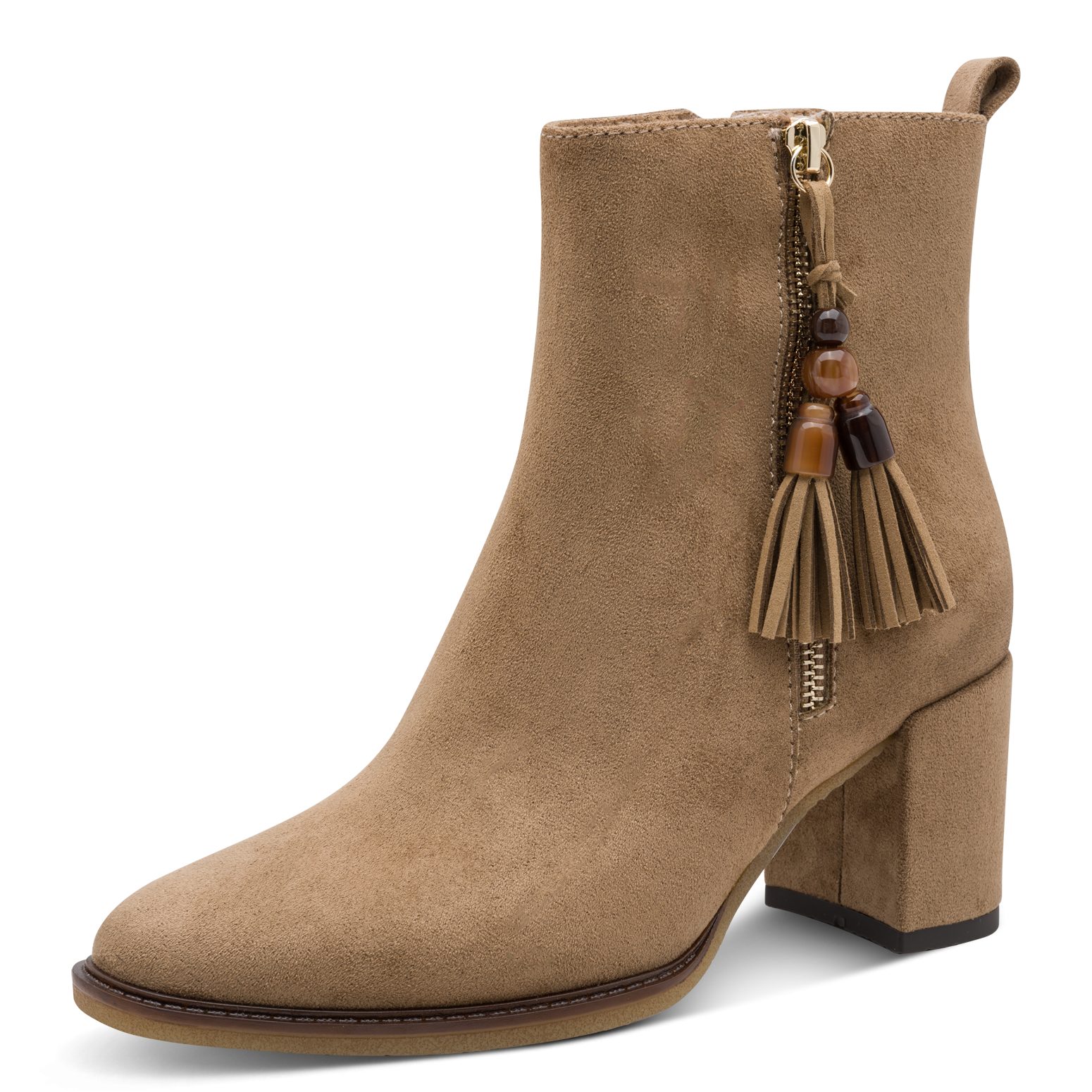 MARCO TOZZI Stiefelette Cowboy-Boots, Ankle Boots mit Kordel-Schmuckelement