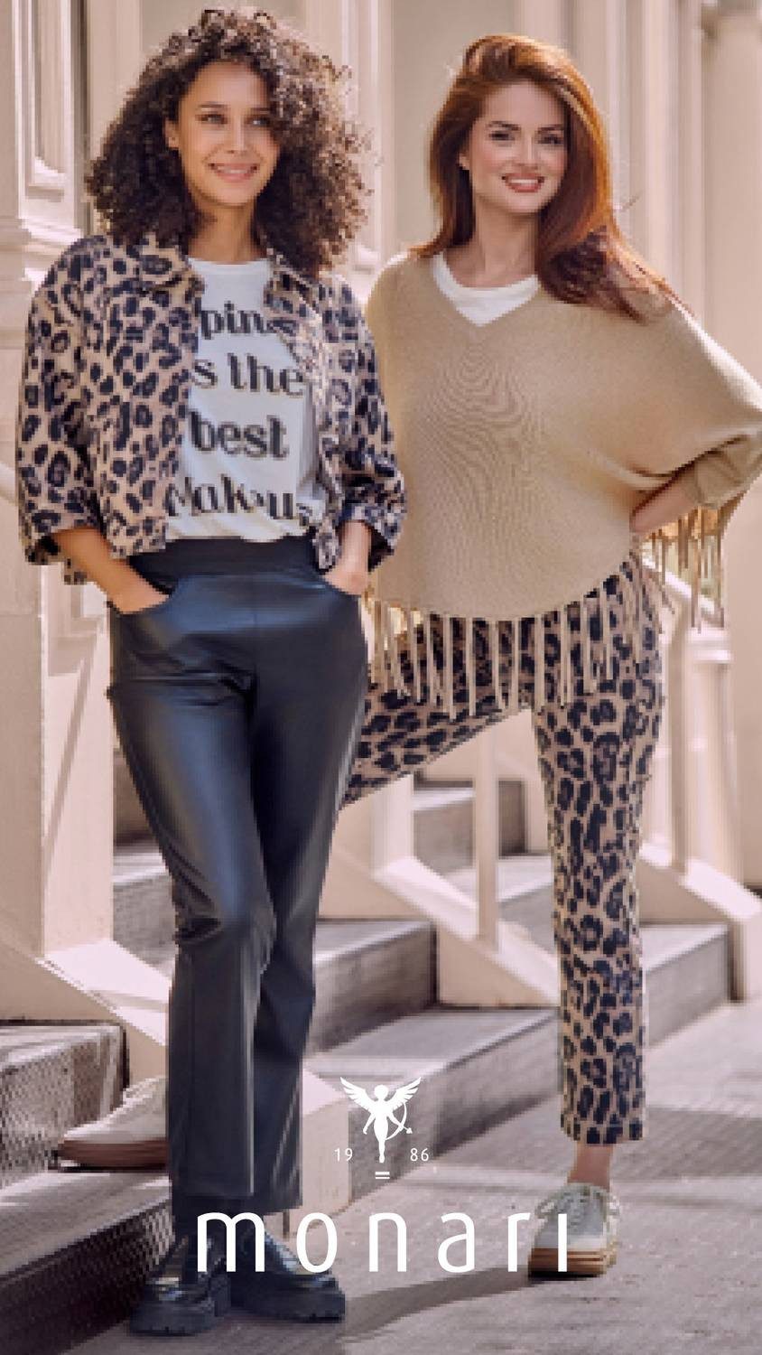 Monari Stoffhose 7/8-Länge und elastischer Baumwollmix günstig online kaufen