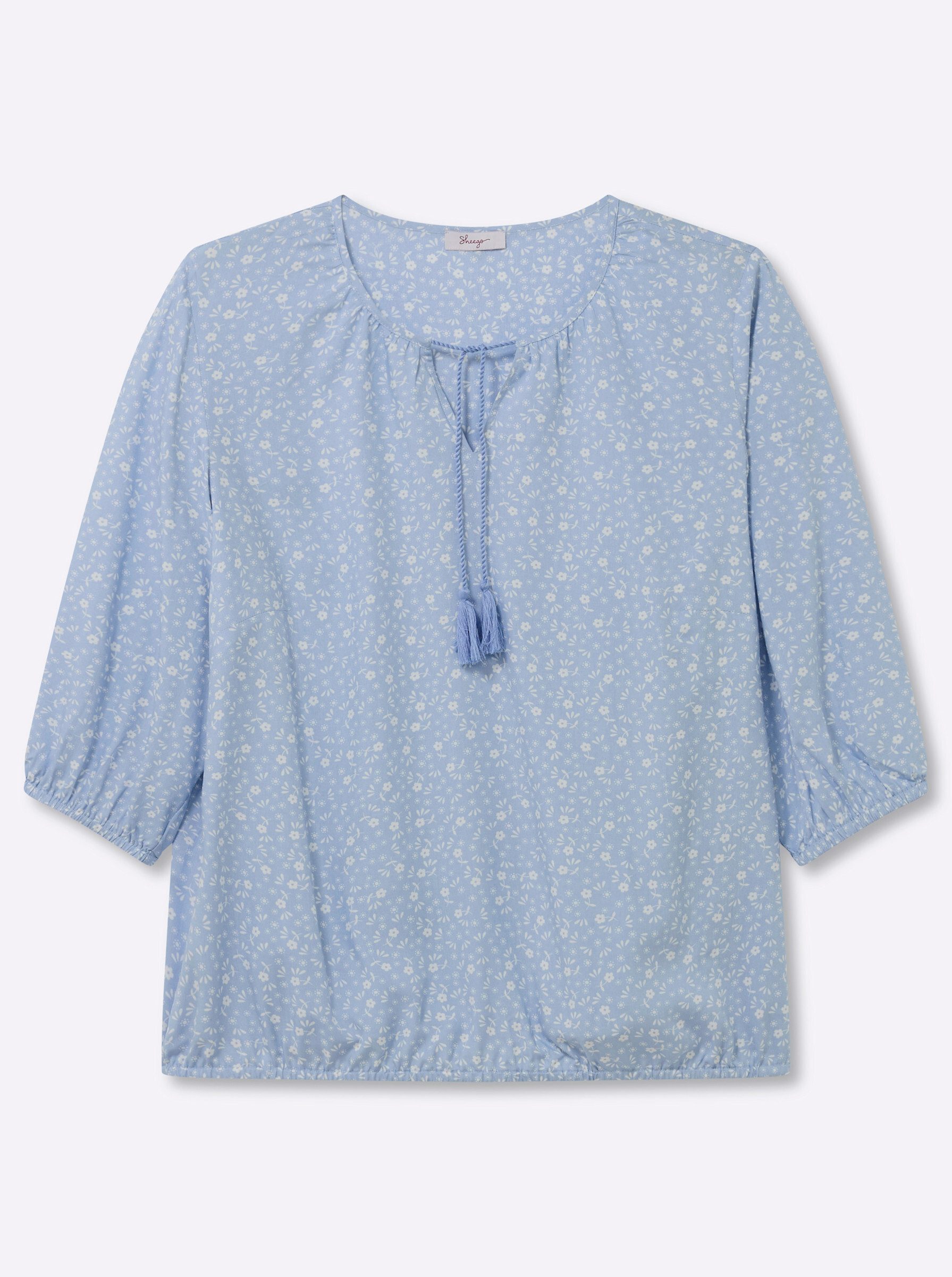 Sheego Klassische Bluse Tunika 3/4-Arm