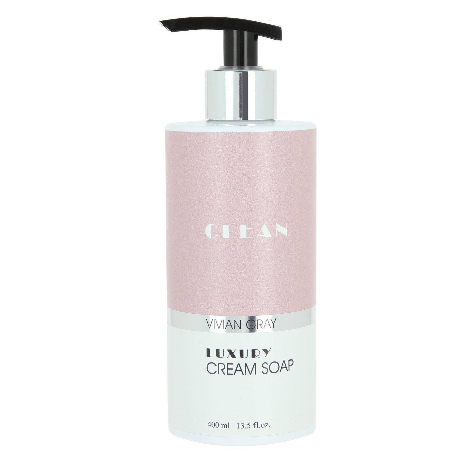 VIVIAN GRAY Flüssigseife Seifenspender mit Creme-Seife Modern Pastel, Vanilla & Patchouli, rosa (400 ml)