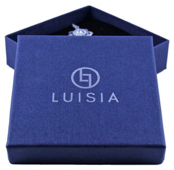 LUISIA® Kette mit Anhänger "Muschel mit Zirkonia" 79273 - 925 Silber Halskette (50 cm Länge)