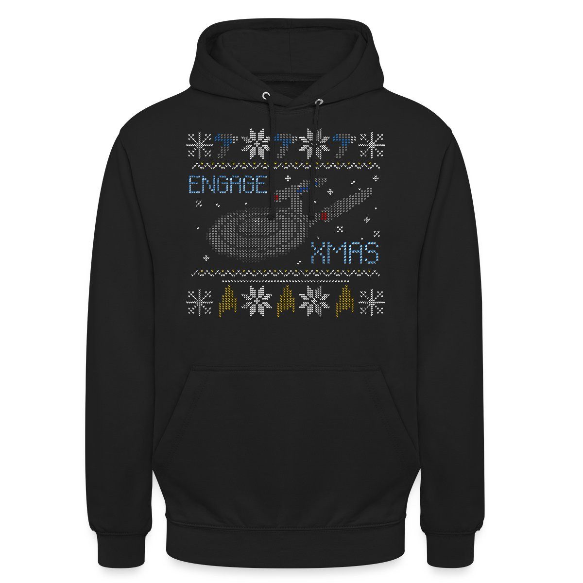 Hoodie Star Trek Discovery Ugly X-Mas Engage Unisex Hoodie