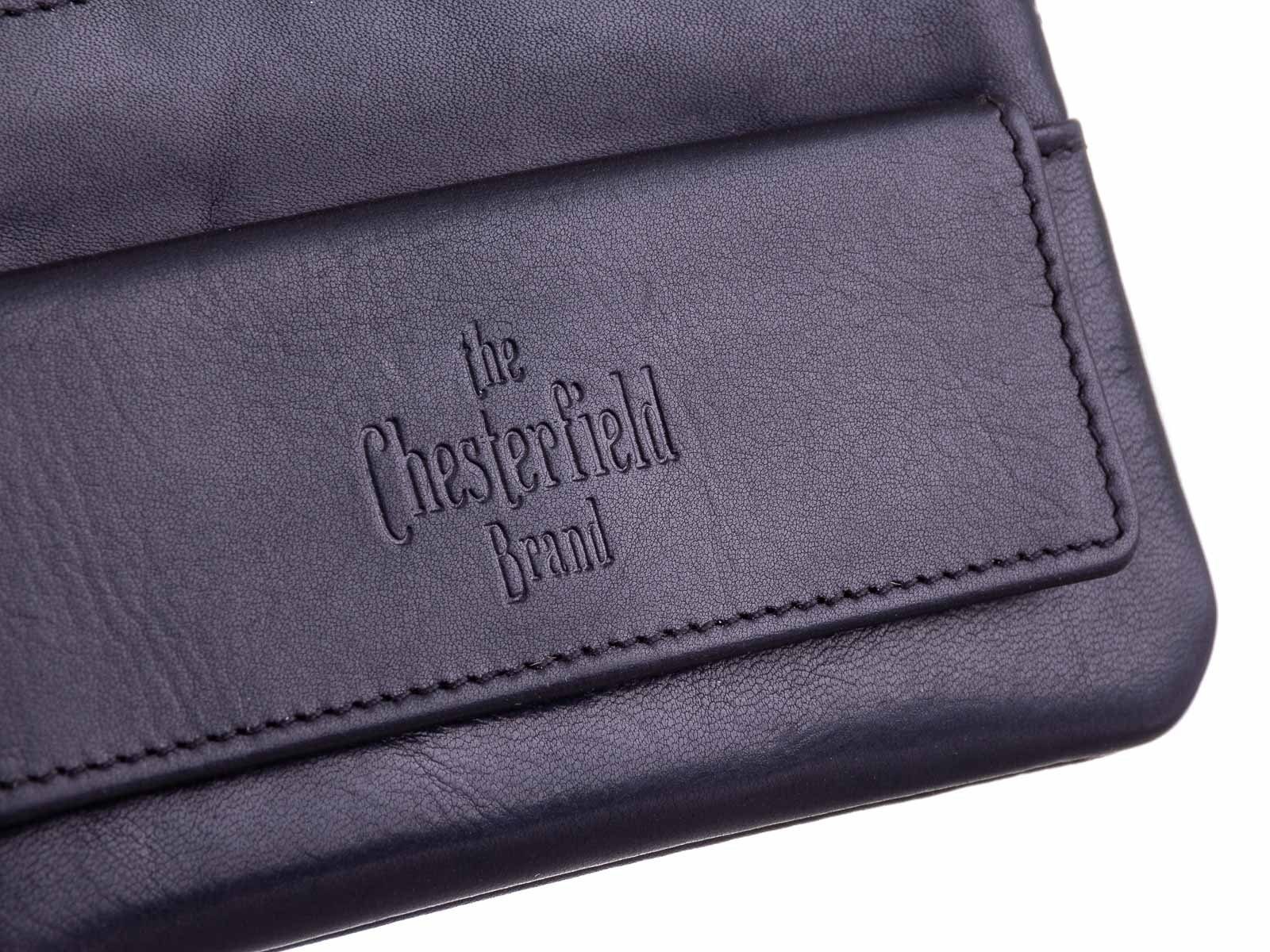The Chesterfield Brand (1-tlg), The Brand Echtleder Chesterfield schwarz Schlüsseletui Schlüsseltasche Leder C080357