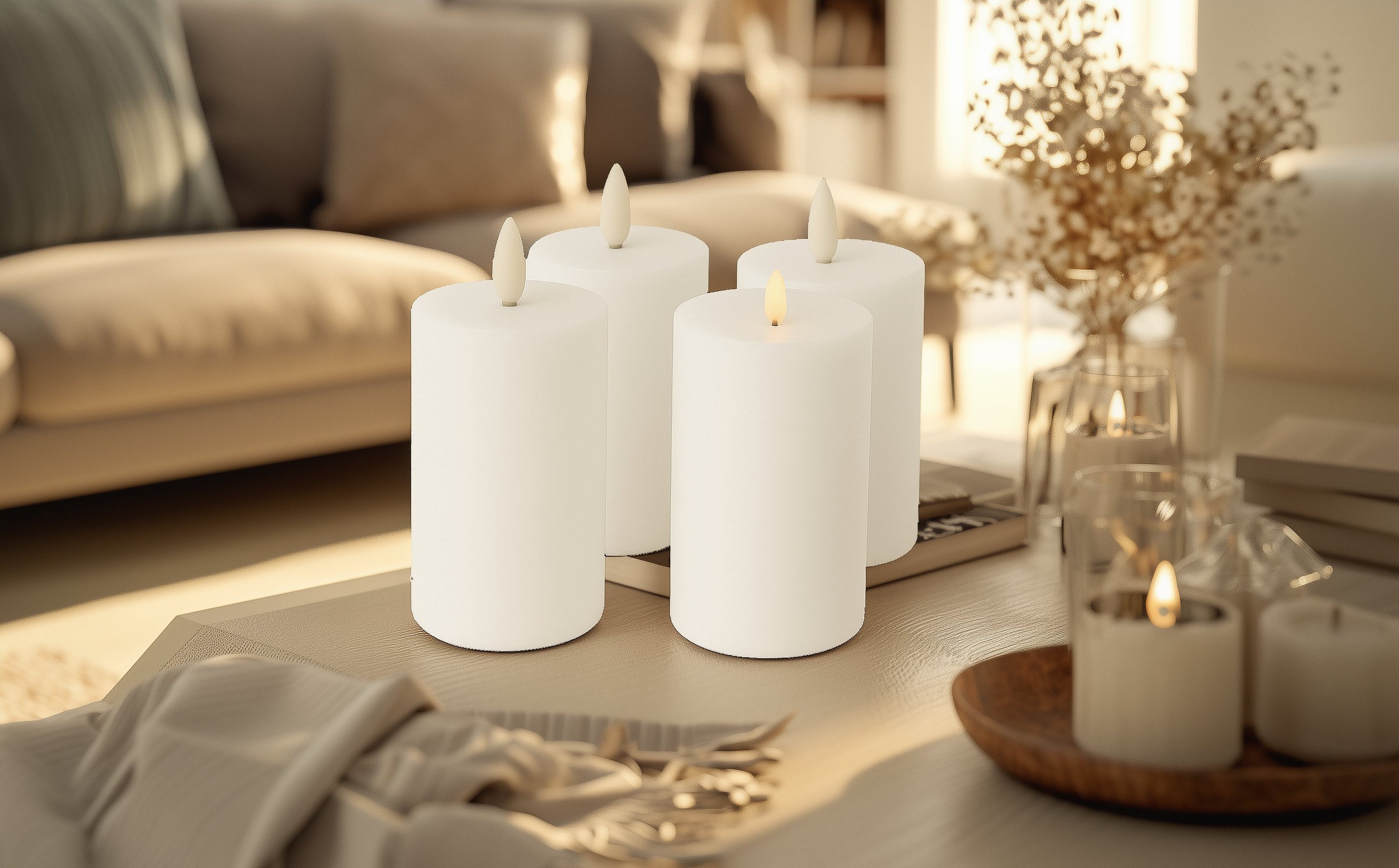 Fachhandel Plus Stumpenkerze LED mit Timer günstig online kaufen