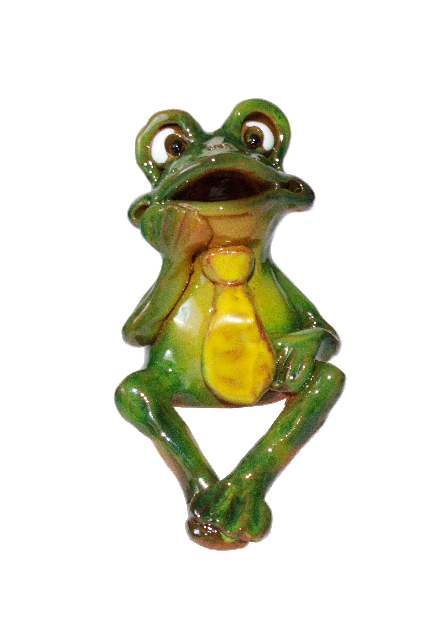 Tierfigur Gartenstecker Frosch Kantenhocker Zaunhocker Skulptur Figur Objekt
