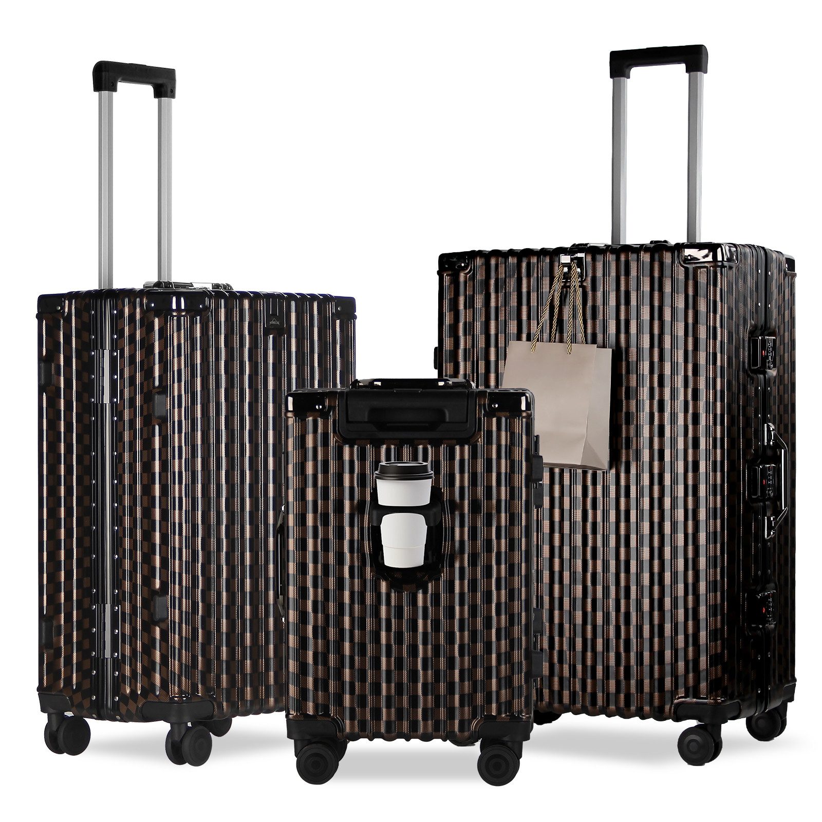 HOMELUX Trolleyset Trolley Größe M, L, XL Reisekoffer Alu-Rahmen ABS & TSA günstig online kaufen