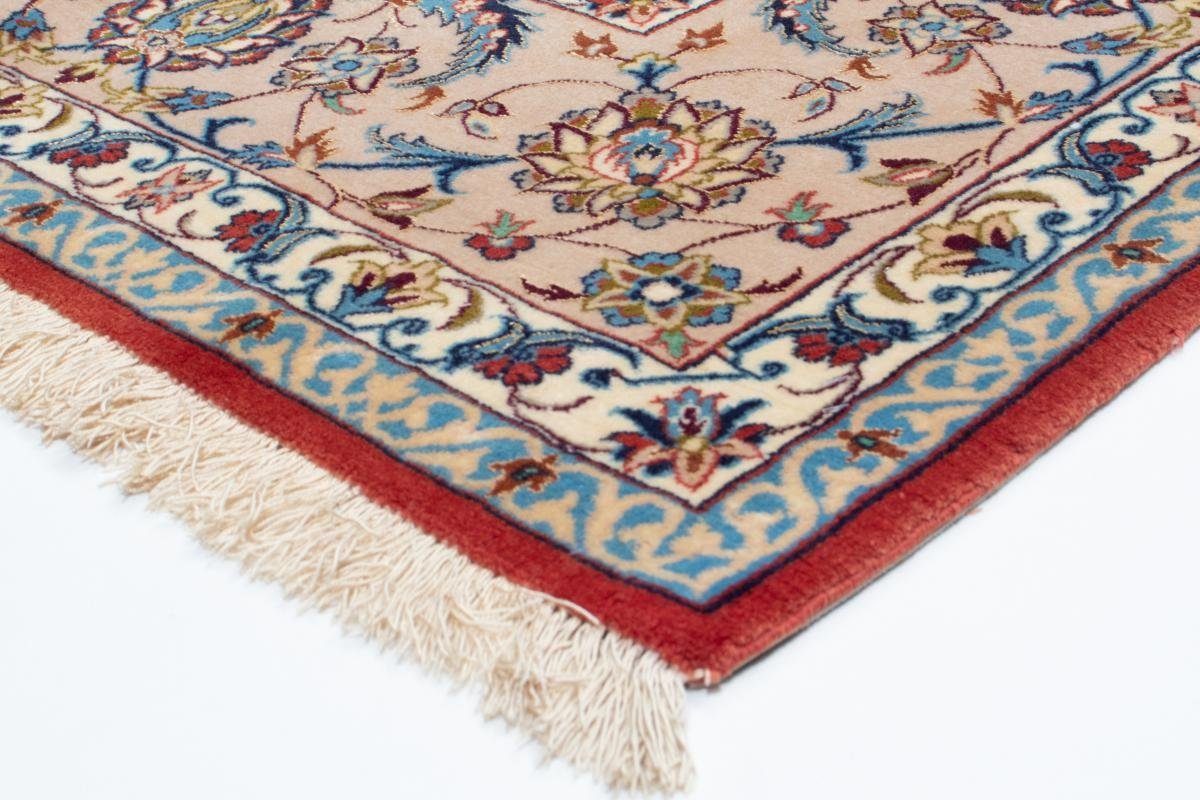 Orientteppich Isfahan Seidenkette 201x301 mm 6 Höhe: Handgeknüpfter Trading, Orientteppich, Nain rechteckig