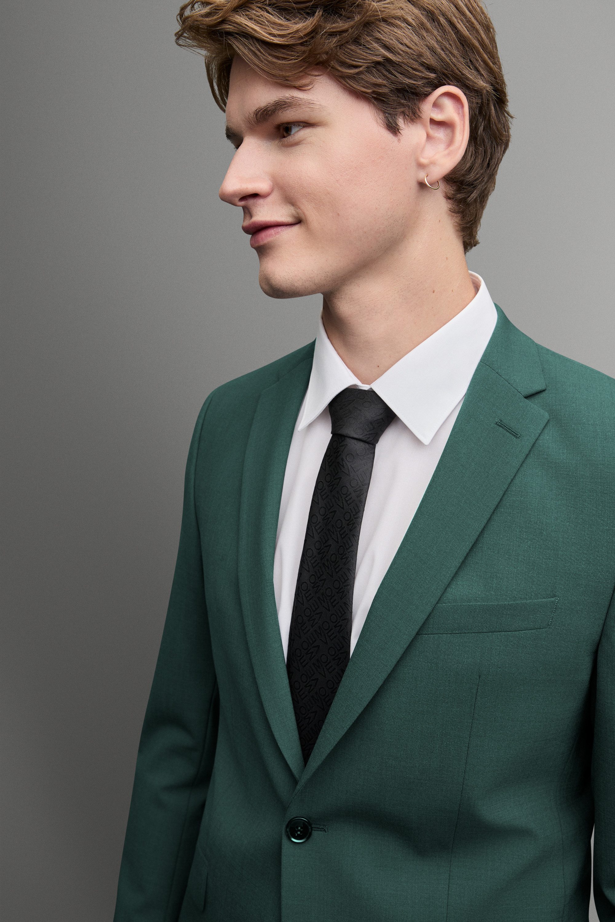 Digel Anzugsakko Allan (1-tlg., Polyester- Schurwollmix) Touching Buttons