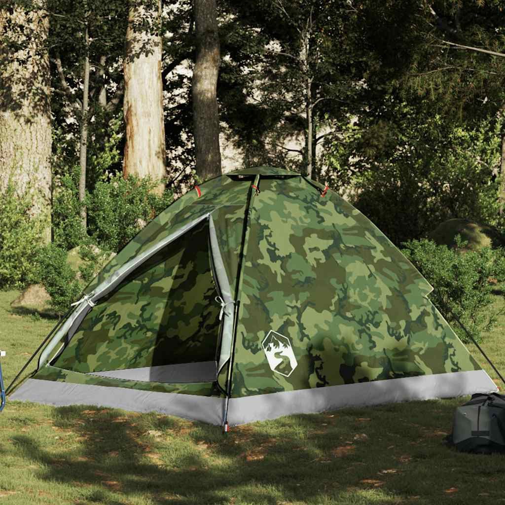furnicato Faltzelt Campingzelt Kuppel 198x145x105 cm Tarnung, (1 tlg)