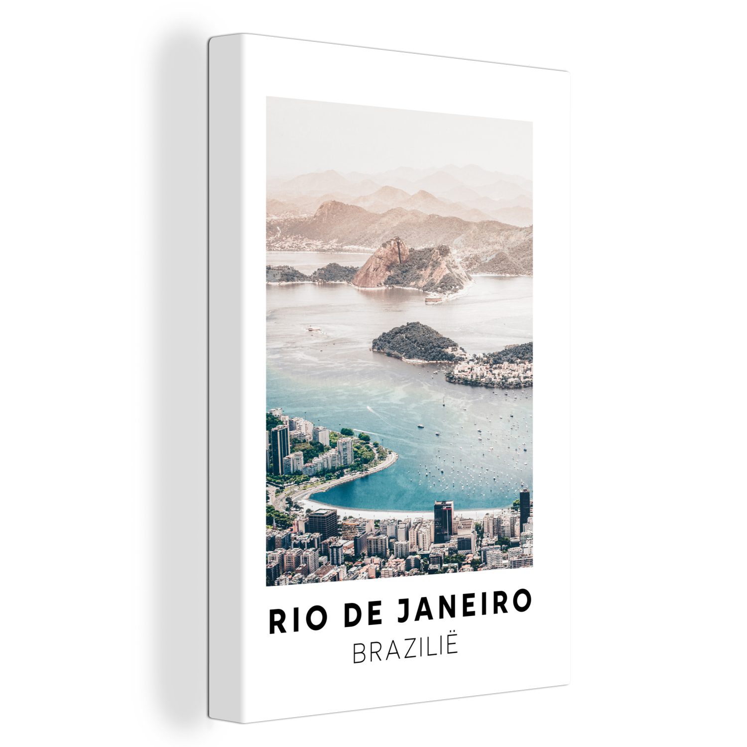 OneMillionCanvasses® Leinwandbild Brasilien - Rio - Wasser, (1 St), Leinwandbild fertig bespannt inkl. Zackenaufhänger, Gemälde, 20x30 cm