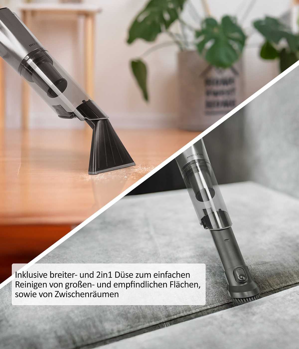 Genius Handstaubsauger Genius INVICTUS ONE PRESTIGE Set 9-tlg., 90 W, beutellos, leicht – Bild 3 von 5
