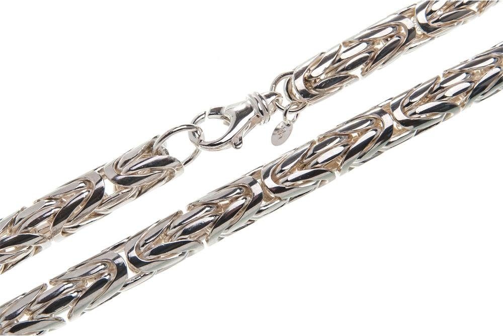 Silberkette 55cm-100cm Königskette, 925 10mm Länge Silberkettenstore - Silber, rund von wählbar