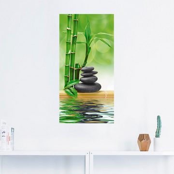 Artland Wandbild Spa Konzept Zen Basaltsteine, Zen (1 St), als Leinwandbild, Poster, Wandaufkleber in verschied. Größen