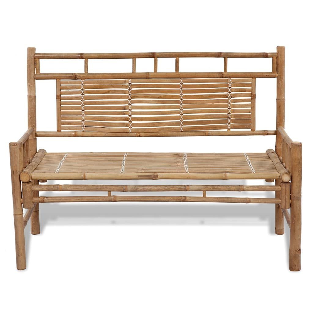 vidaXL Gartenbank Gartenbank 120 cm Bambus (2-St)