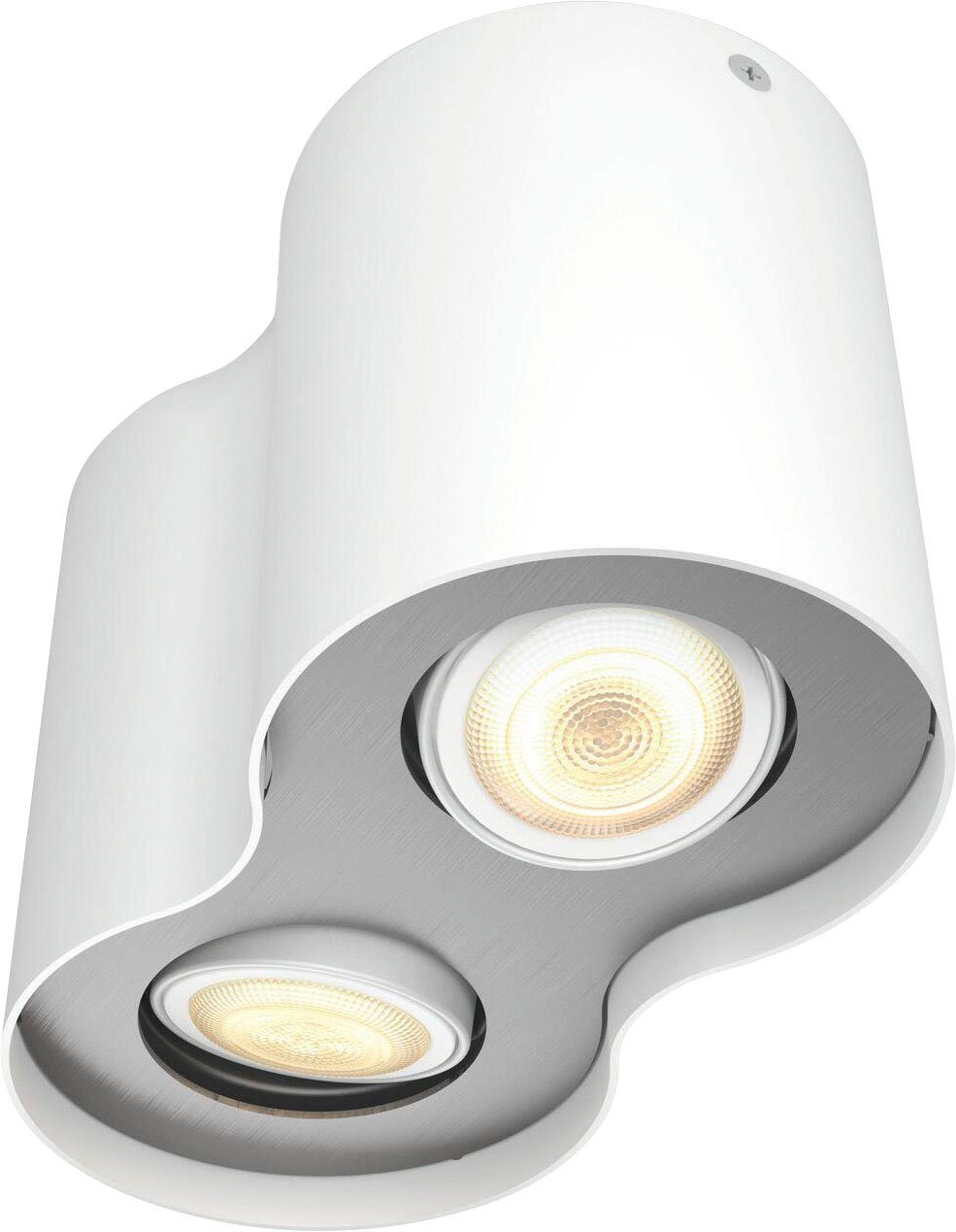 Dimmfunktion, LED Hue Flutlichtstrahler Leuchtmittel wechselbar, Warmweiß Pillar, Philips