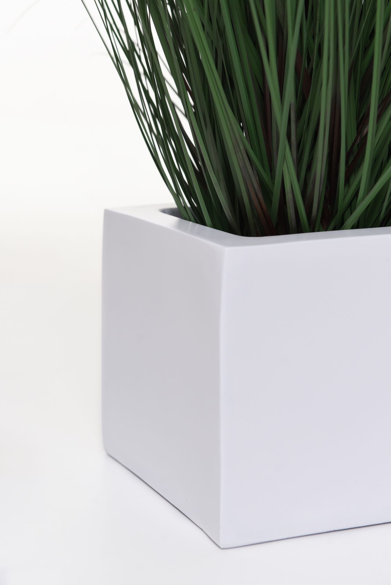 VIVANNO Balkonkasten Fiberglas FLOBO Kasten - Weiß Matt (1 St), 45x17x15 cm