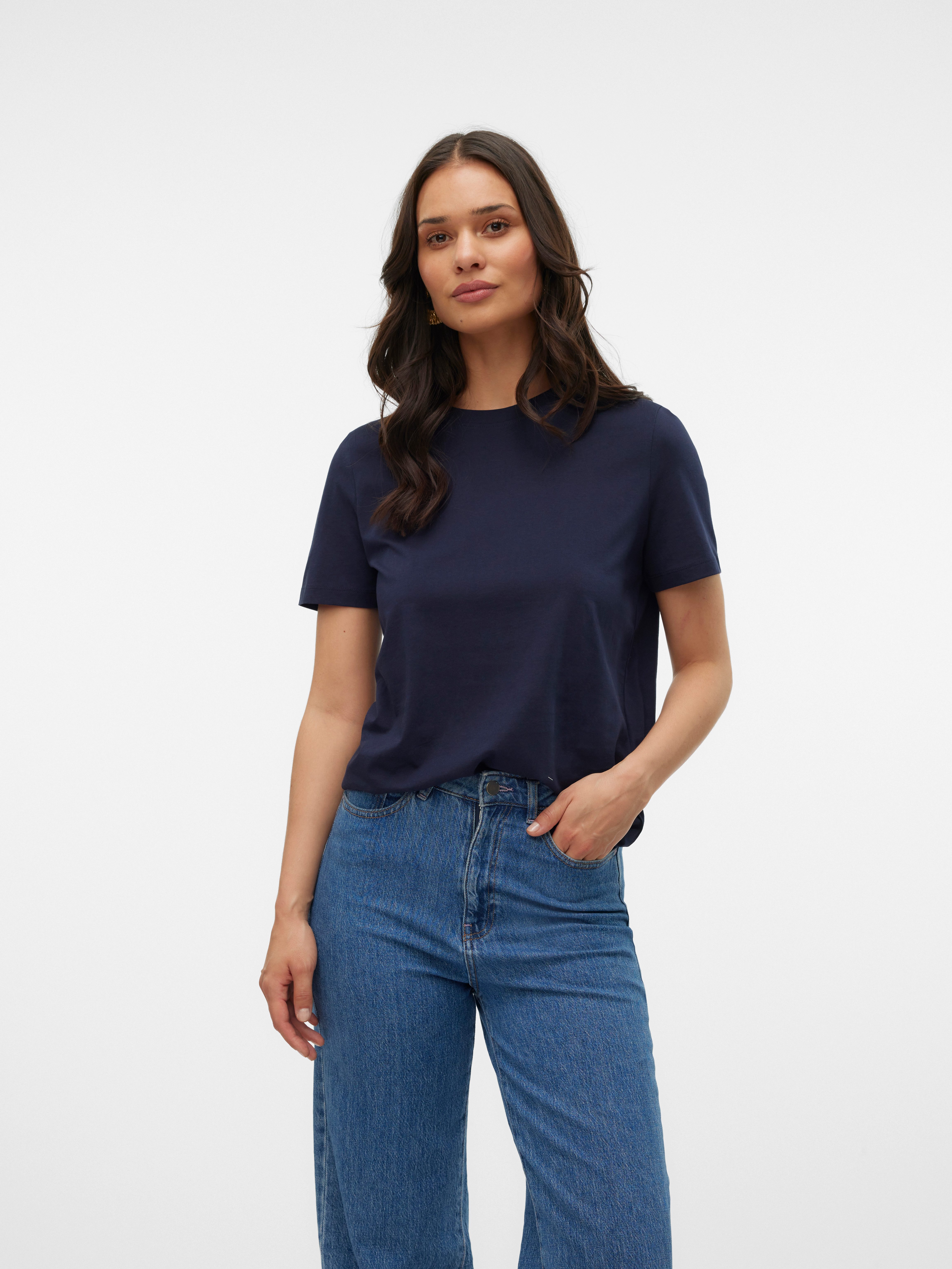 Kurzarmshirt VMPAULINA SS T-SHIRT GA JRS NOOS