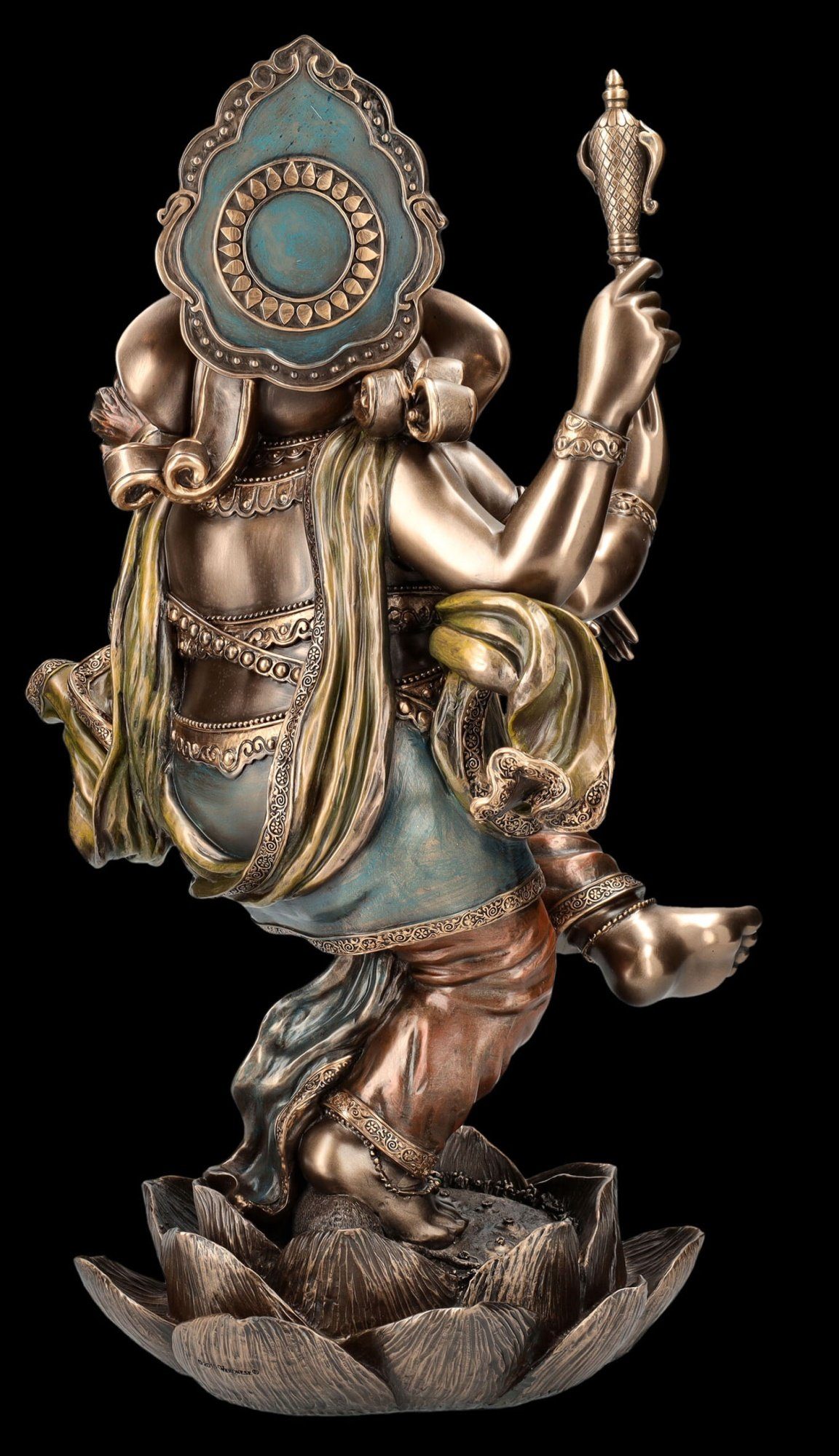 - - Shop Hinduistischer GmbH Figur Dekofigur Mythologie XL Figuren tanzend Gott Dekofigur Ganesha