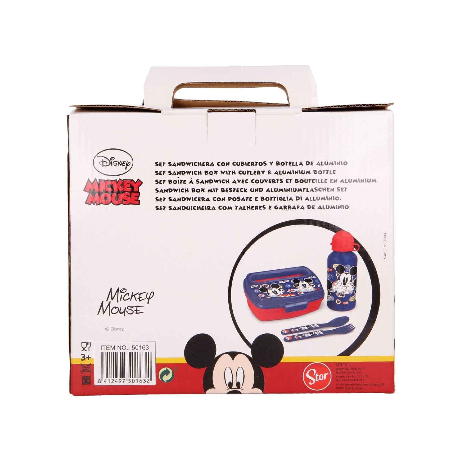 Stor Lunchbox It's a Mickey Lunchset (4-tlg) Set, Material-Mix, 4er Thing