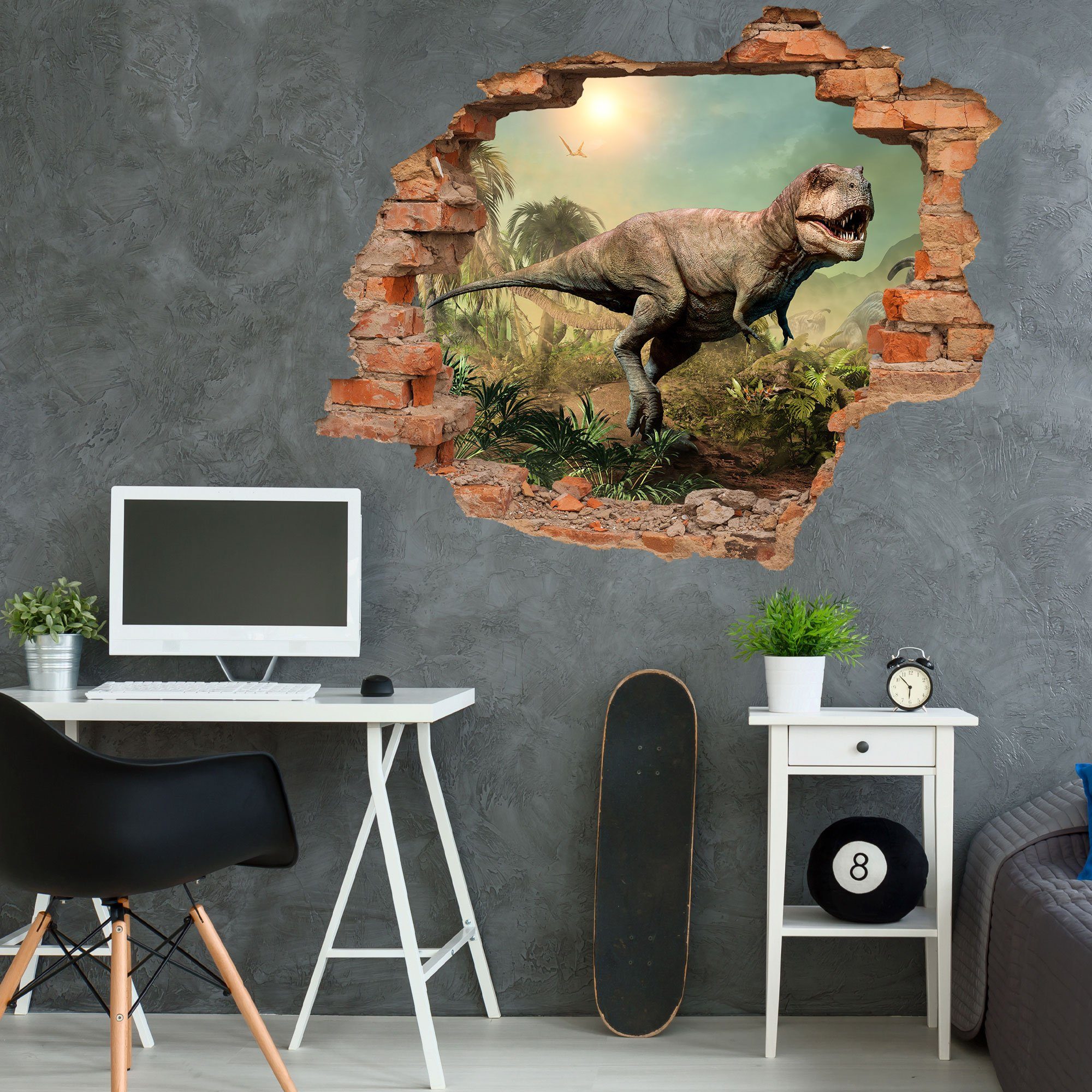 WallSpirit Wandtattoo Wanddurchbruch "Dinosaurier", selbstklebend, rückstan günstig online kaufen