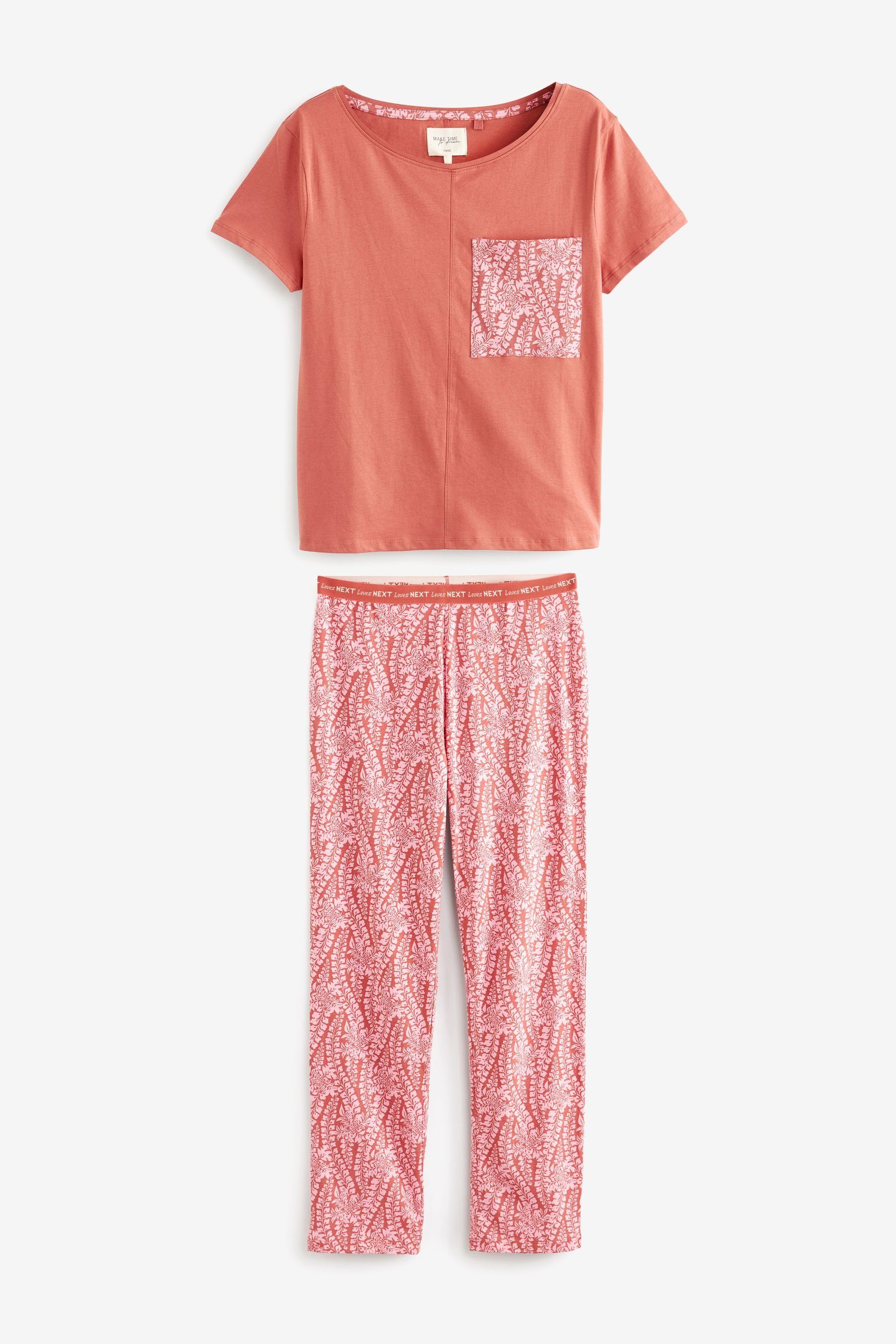 Next Pyjama Kurzärmeliger Baumwoll-Pyjama (2 tlg) günstig online kaufen
