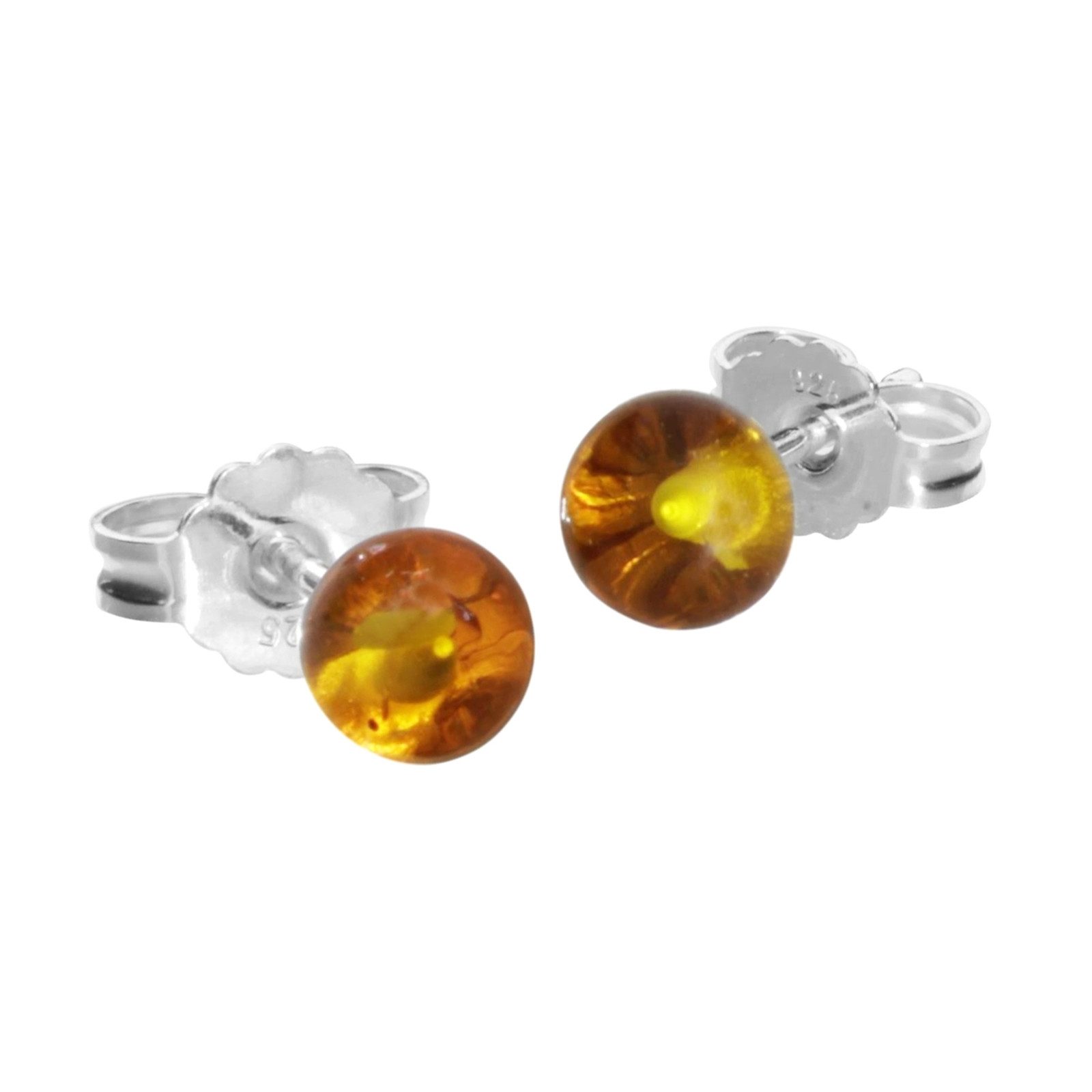 Paar Ohrstecker Ostsee-Schmuck Ohrstecker Klassisch 6 mm