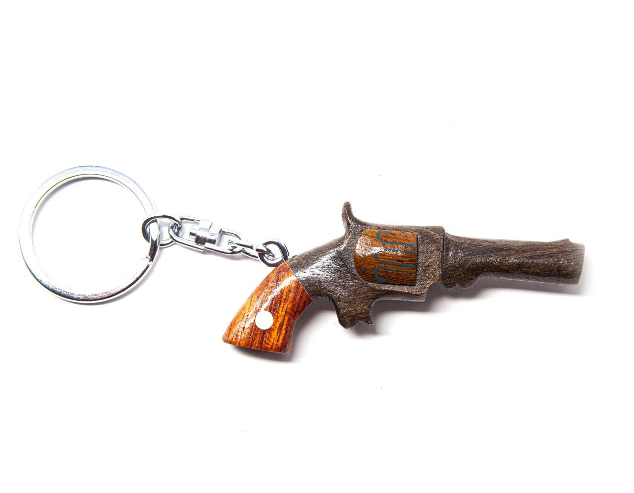 Cornelißen Schlüsselanhänger Schlüsselanhänger aus Holz - Revolver