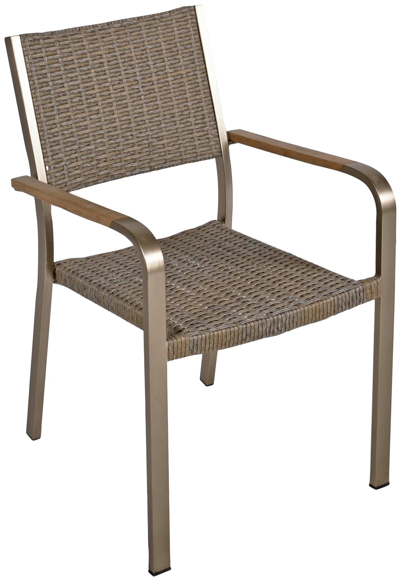 Garden Pleasure Garten-Essgruppe FLORENCE, (7-tlg), mit platzsparenden Stapelstühlen