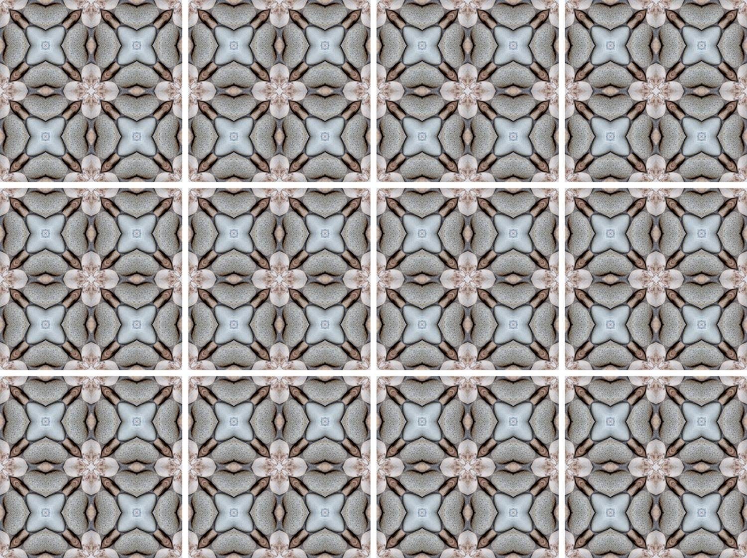 queence Fliesenaufkleber Mosaik Muster, Stickerfliesen, selbstklebend, Sticker, 12er Set