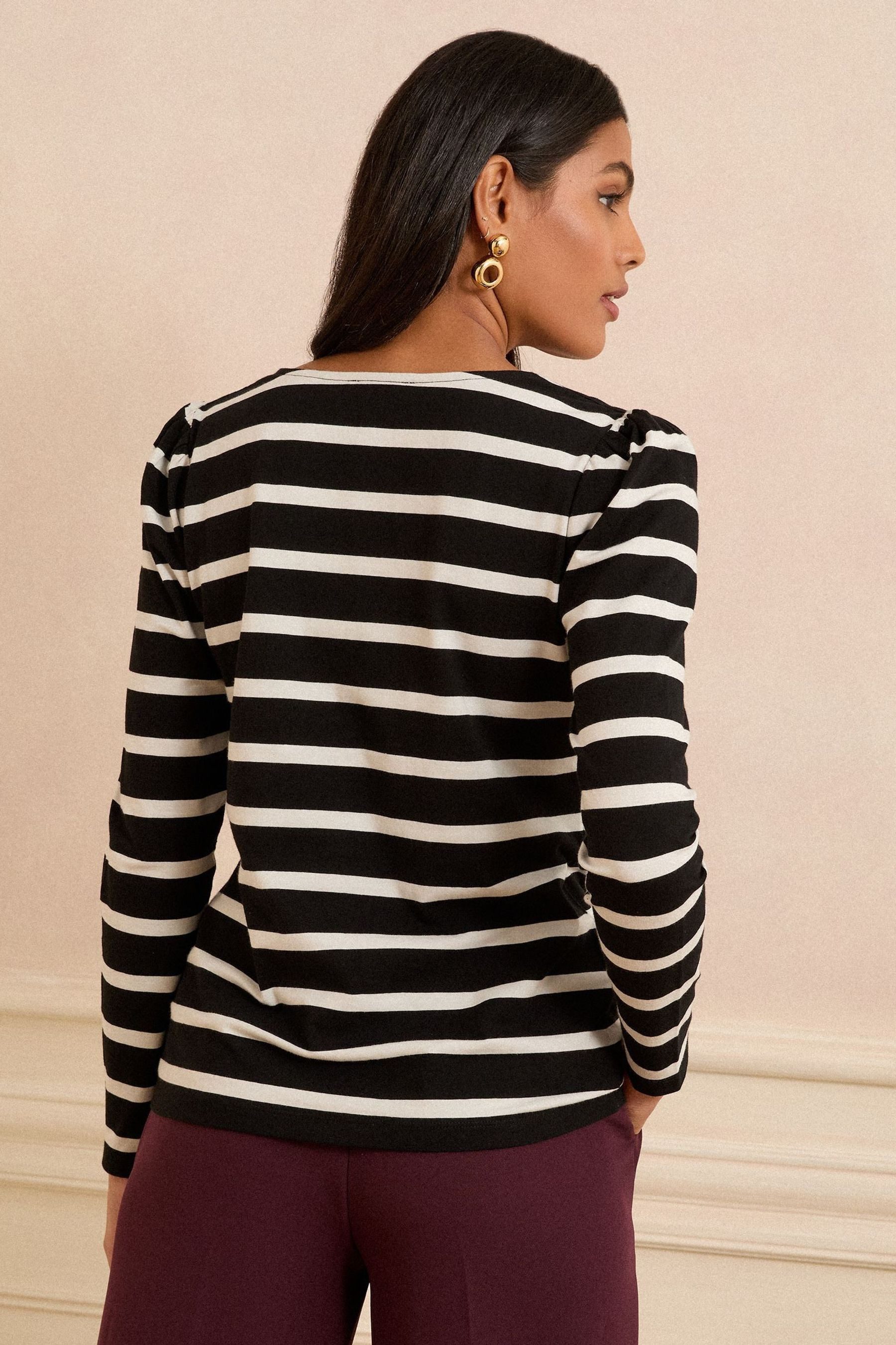 Love & Roses Langarmbluse Love & Roses Jersey-Shirt mit Bogenkanten, Regula günstig online kaufen