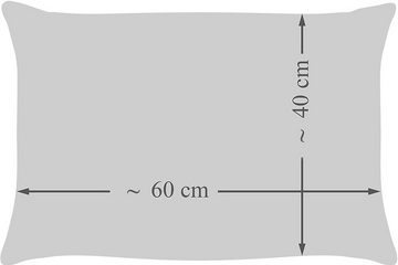 Kissenbezug Kissenbezug 60x40 cm mit Reißverschluss, Amilian, Waffel Baumwolle
