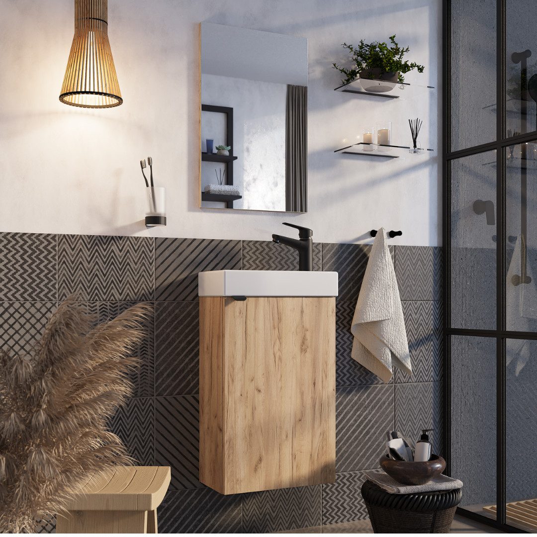 welltime Badmöbel-Set Badmöbel-Set Gesa, Schrank mit günstig online kaufen