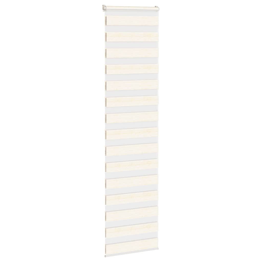 Rollo Doppelrollo Marmorbeige 55x230 cm Stoffbreite 50,9 cm Polyester, vidaXL