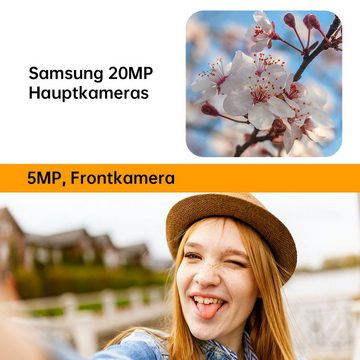 OUKITEL WP 20 pro, [Außentelefon], 6300 mAh, 4GB RAM+64GB ROM Smartphone (5,93 Zoll, 64 GB Speicherplatz, 20 MP MP Kamera, wasserdicht, staubdicht, sturzsicher, 20MP Samsung Hauptkamera)