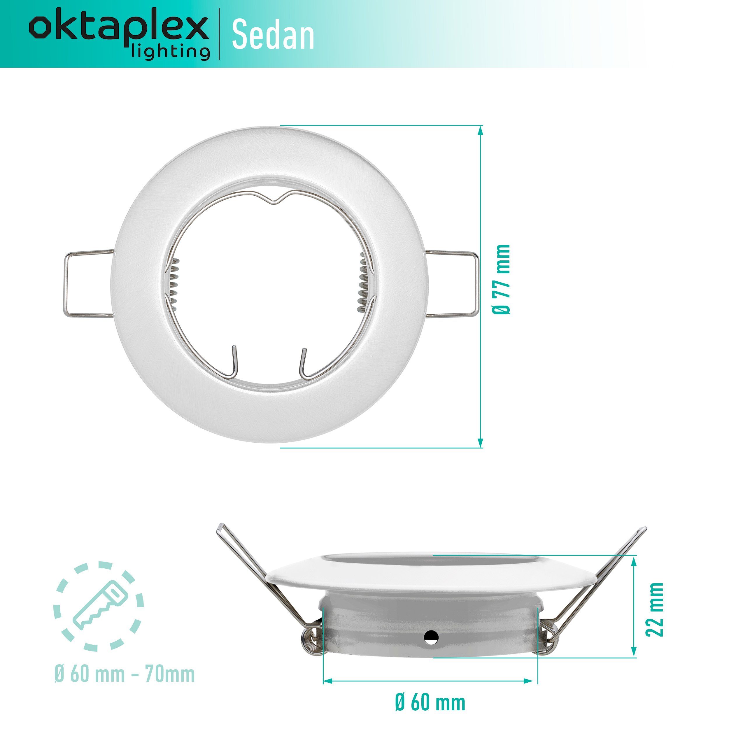 Oktaplex lighting LED Einbaustrahler 6 Stück günstig online kaufen