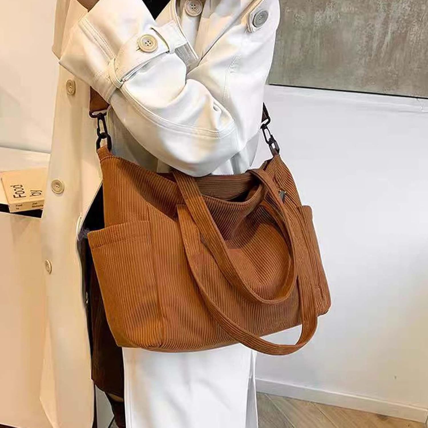 nsihing Umhängetasche Damen Schultertasche Groß Shopper Tote Bag Handtasche Strandtasche, Geschenk für Frauen Weihnachten Geburtstag Valentinstag – Bild 3 von 3