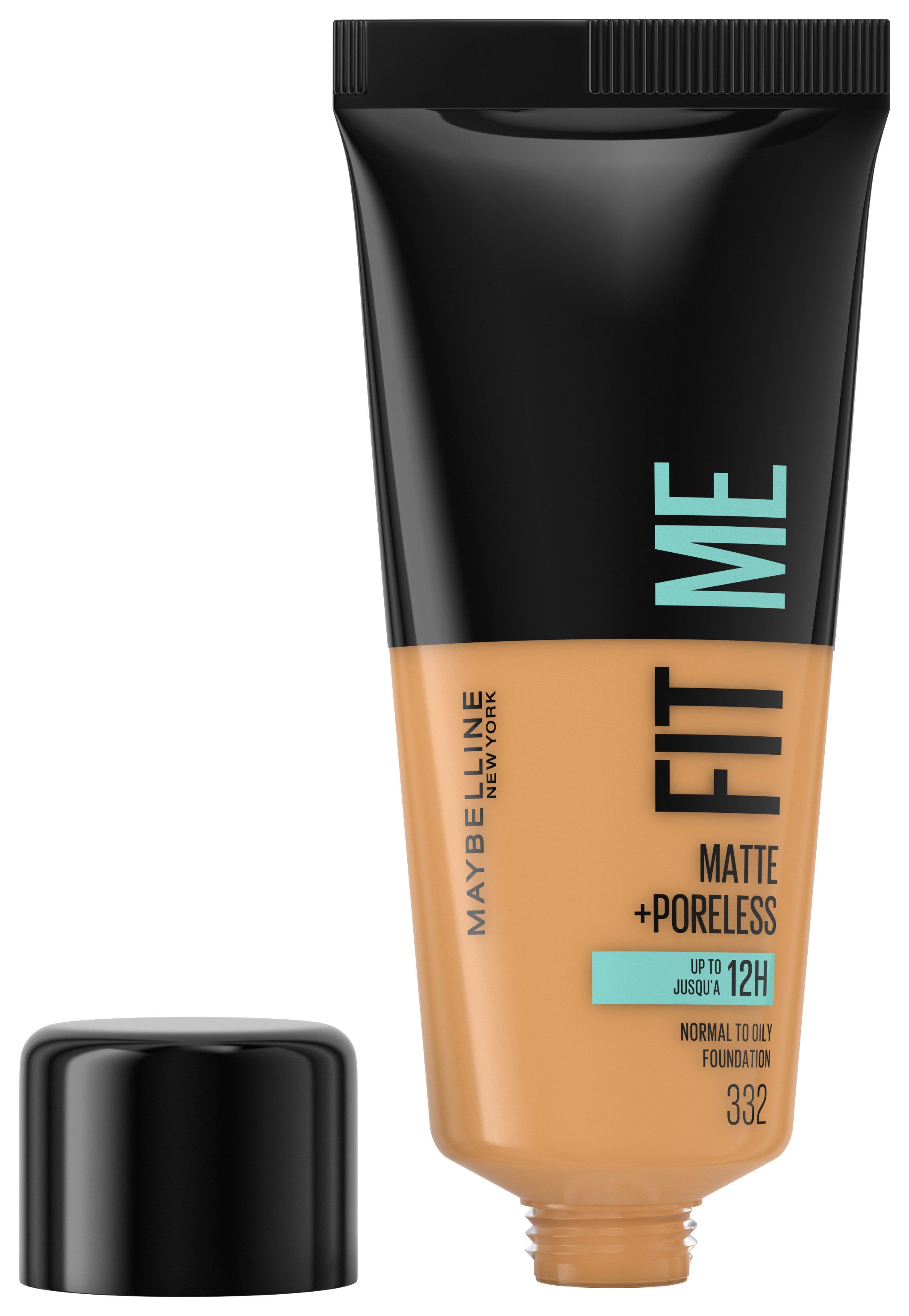 MAYBELLINE NEW YORK Foundation FIT ME! MATTE + PORELESS MAKE-UP, für einen natürlich mattierten Teint, leichte bis mittlere Deckkraft