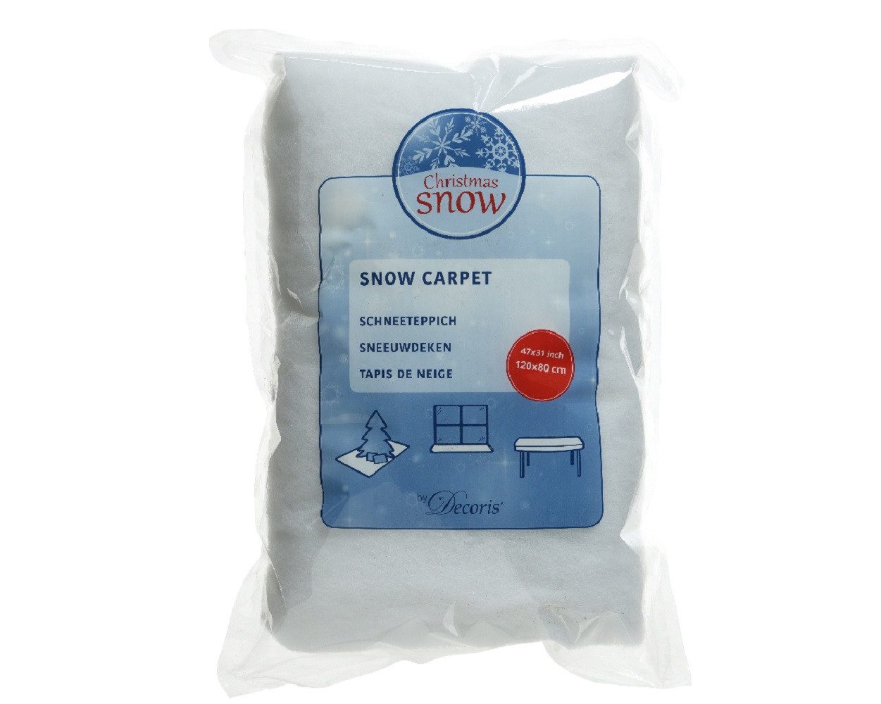 Kaemingk Weihnachtsbaumdecke Schneeteppich Polyester L.120cm B.80cm H.1cm w günstig online kaufen