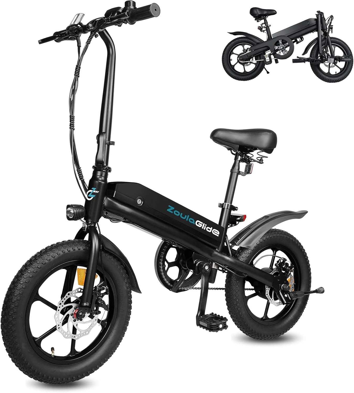 ibettertec E-Bike S5 E-Klapprad 16x3 Zoll, 45 km, 25 km/h,City E-Bike, Pendler Pedelec, 3 Gang, 250 Wh