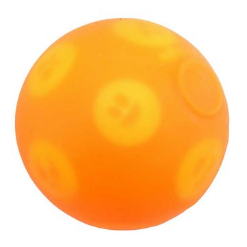 Kögler Lernspielzeug 4x Quetschball Gesichter TPR 6cm Antistressball grün pink orange gelb (4-St)