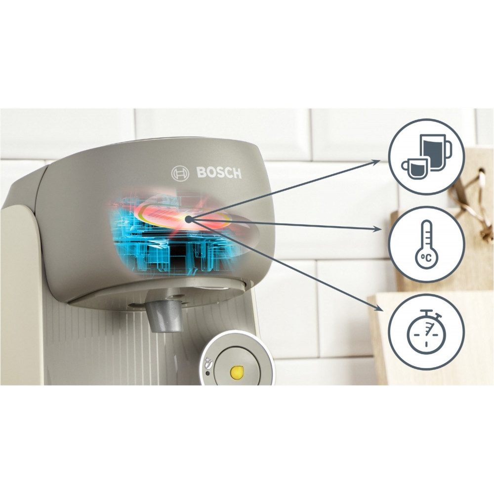 BOSCH Küchenmaschine TAS167P, 1400 W, Kapsel-Automat für Kaffee, Espresso und Cappuccino