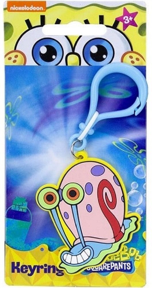 Nickelodeon Schlüsselanhänger Gary Schlüsselanhänger 2D PVC 6cm – SpongeBob Cartoon Mini Anhänger (Set, 1-tlg), Niedlicher Gary Anhänger – perfektes Geschenk für Cartoon-Fans