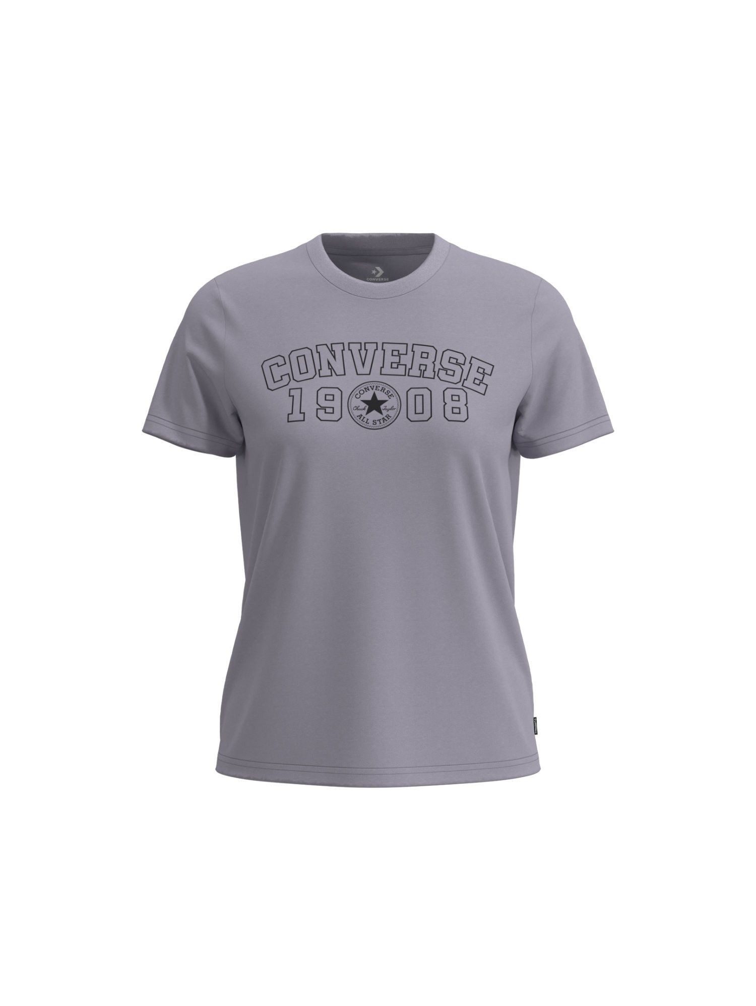 Converse T-Shirt 1908 TEE mit Rundhalsausschnitt, aus Baumwolle und Modal, normale Länge