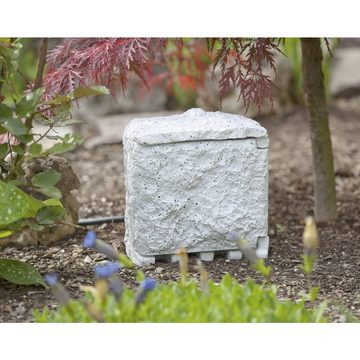 Renkforce Gartensteckdose Gartensteckdose 2fach mit Timer, mit Timer, Steinoptik