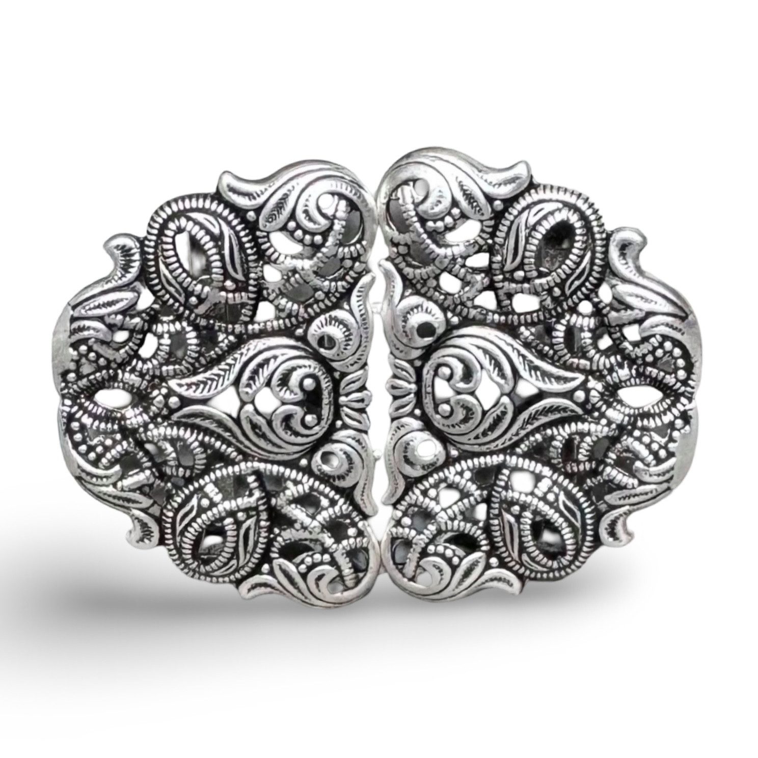 Hartmann-Knöpfe Gürtelschnalle bildschöne altsilber Dirndl Schürzen Schliesse